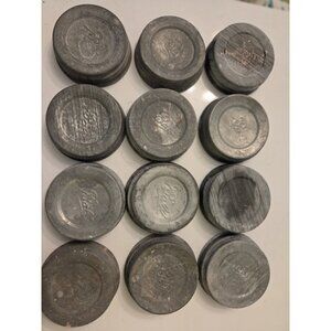 12 Zinc BALL Canning Jar Lids with Milk Glass Inserts Regular Mouth